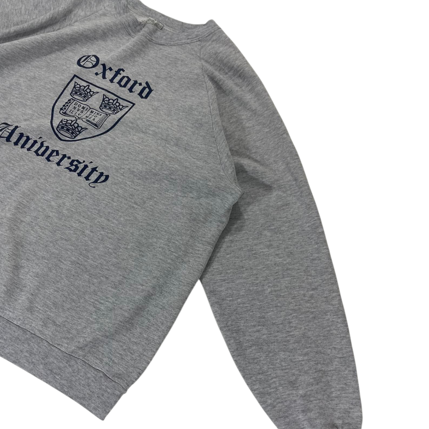 VINTAGE OXFORD UNIVERSITY GREY CREWNECK SWEATSHIRT (M)