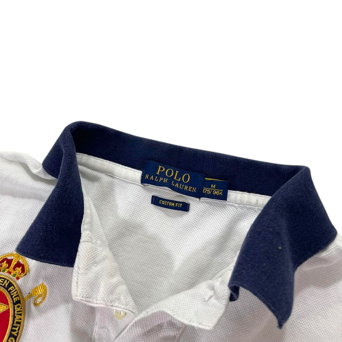 RALPH LAUREN WHITE POLO SHIRT (M)
