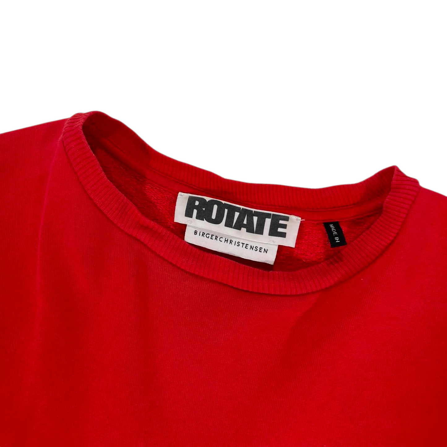 ROTARY RED SWEATSHIRT WITH EMBROIDERED LOGO (L)
