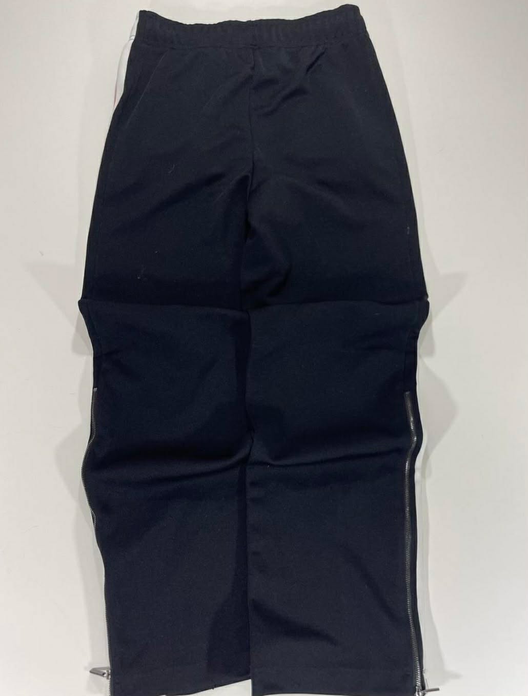 VINTAGE ARAMANI EXHANGE NAVY TRACK PANTS WITH RED AMD WHITE STRIPES(M/30)