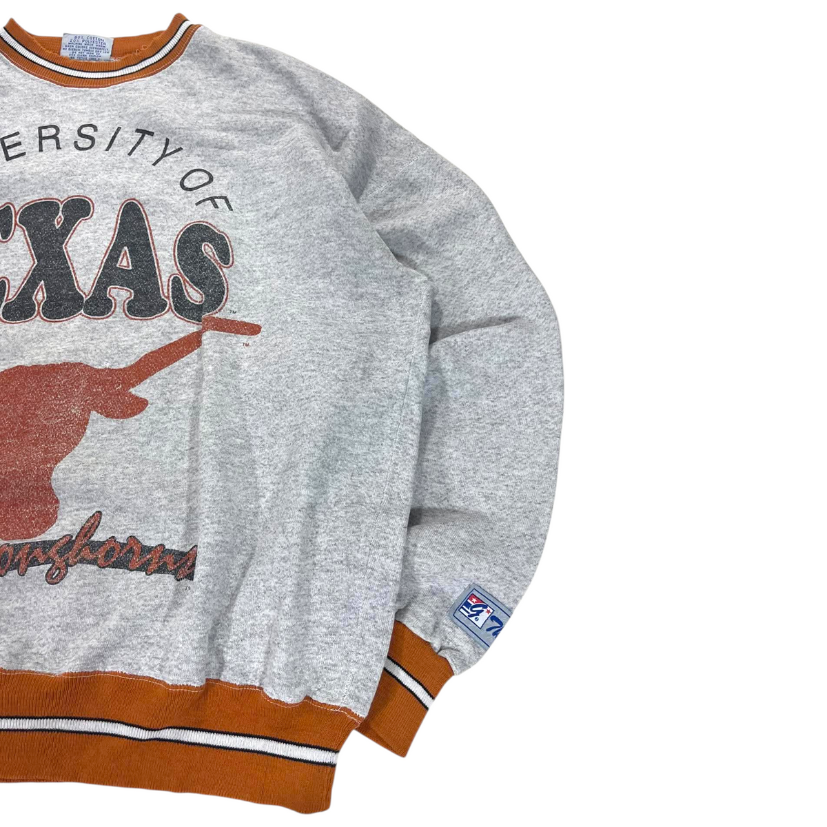 90S TEXAS GRAY CREWNECK (BEST FIT LARGE)