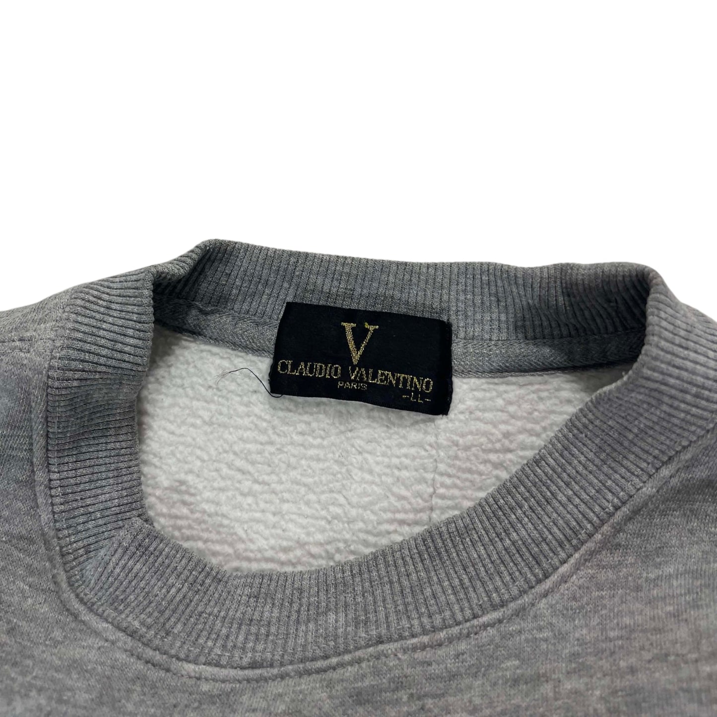 VINTAGE CLAUDIO VALENTINO GREY CREWNECK (L)
