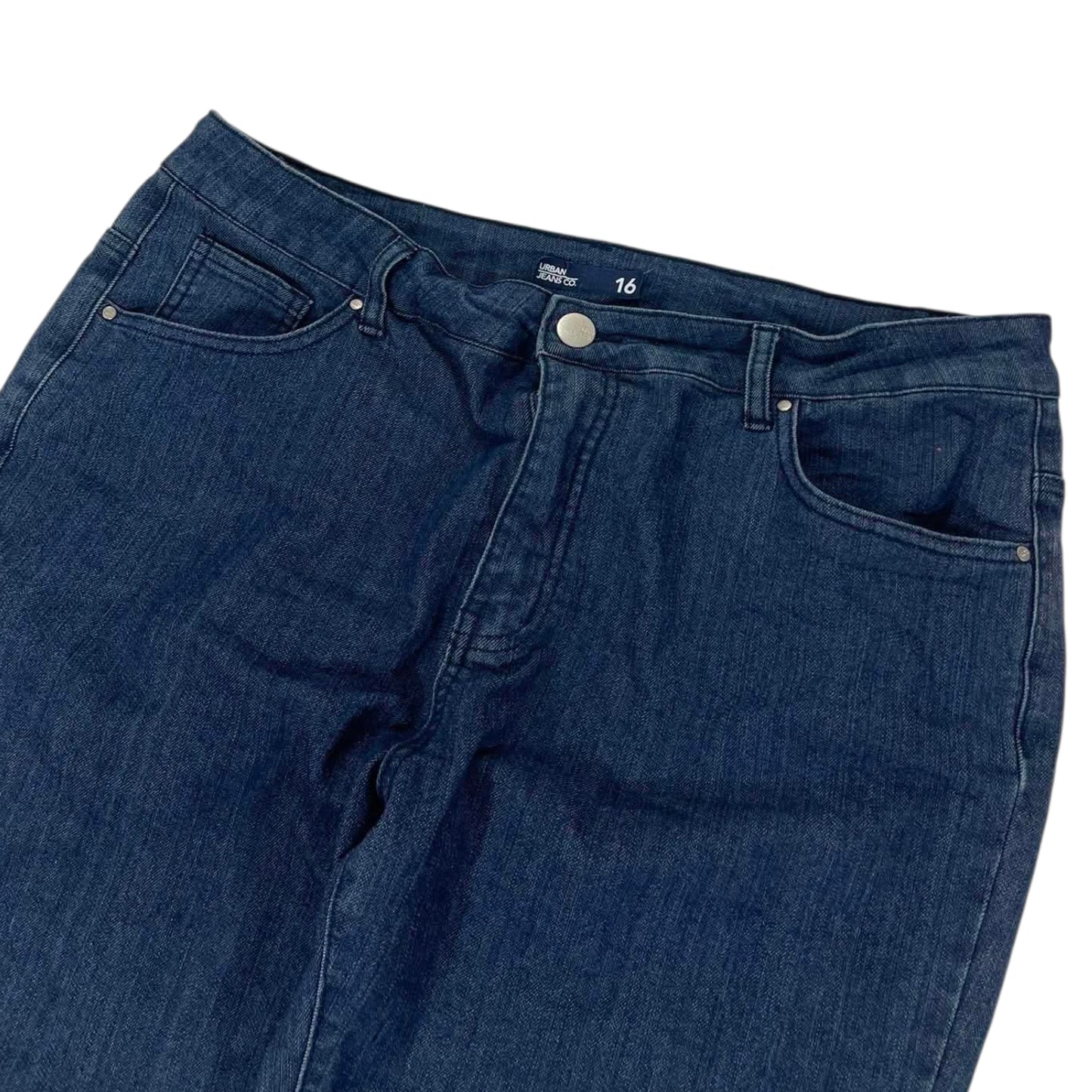 URBAN JEANS CO. NAVY BLUE LOW RISE FLARE JEANS (16)