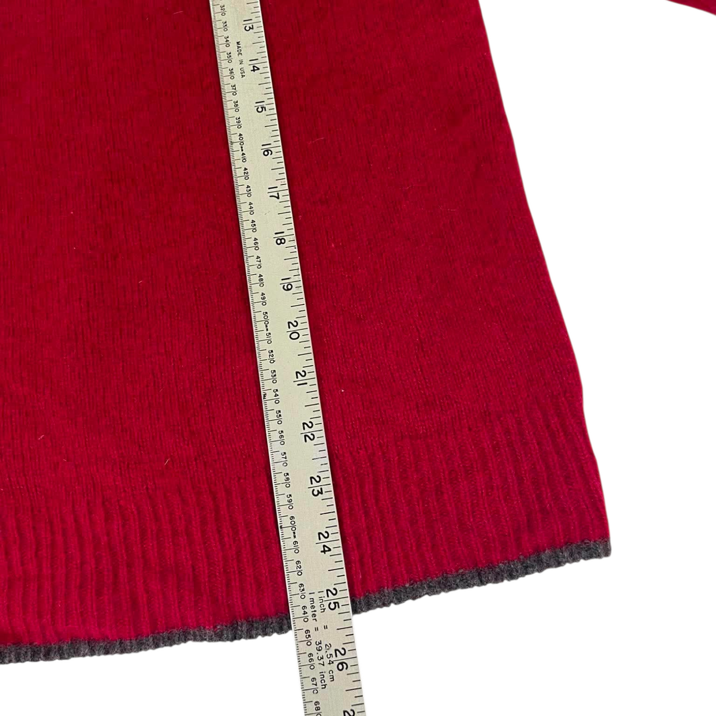 MUSTO RED SWEATER (M)