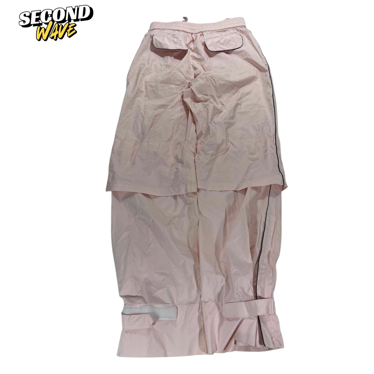 TRUSSARDI GOLF LIGHT PINK NYLON TRACK PANTS (S)