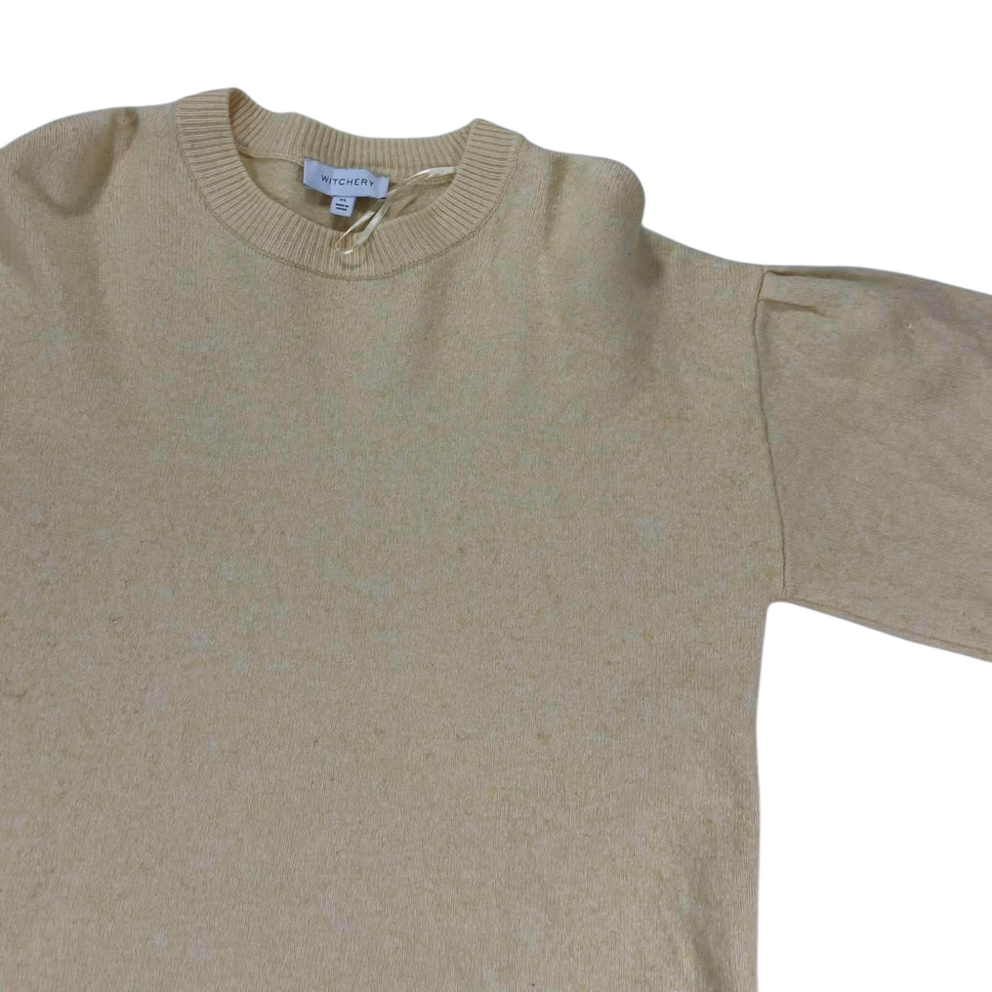 WITCHERY CREAM KNIT JUMPER (M)