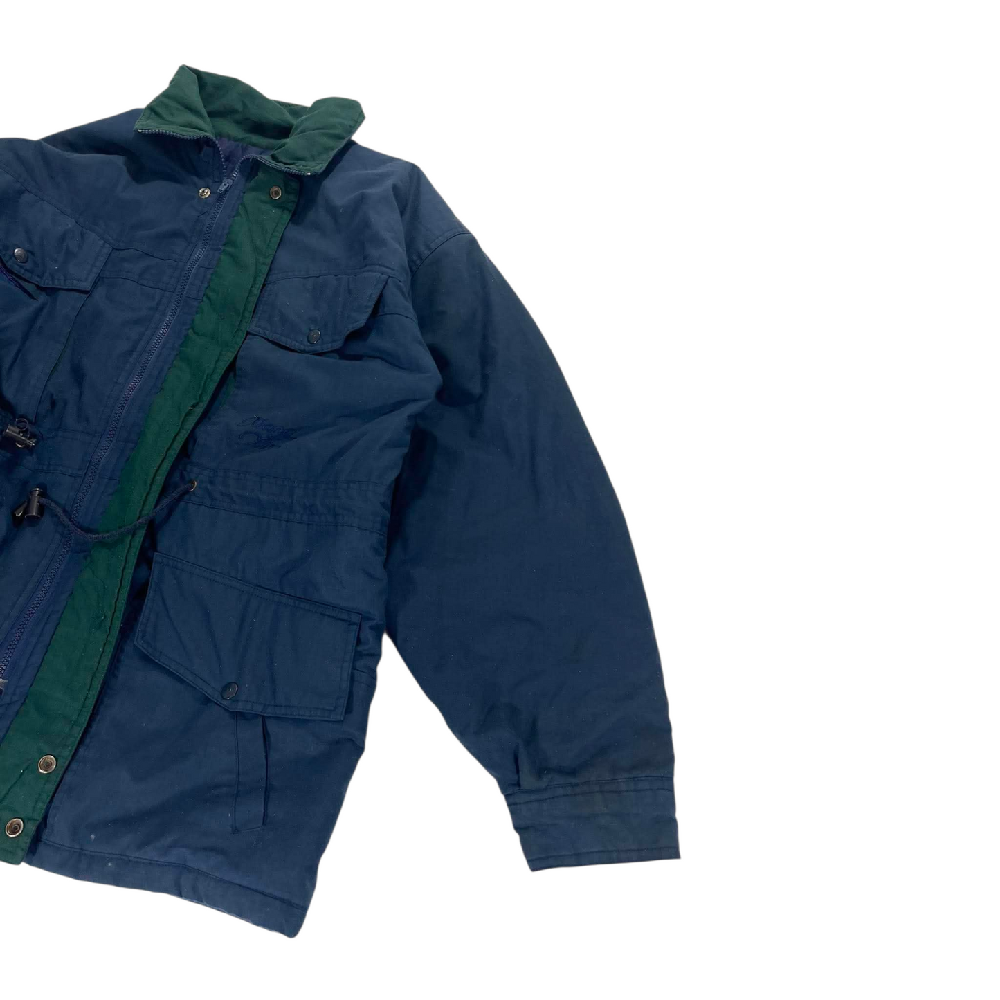 90S BAO DISHI NAVY BOMBER JACKET (M-L)
