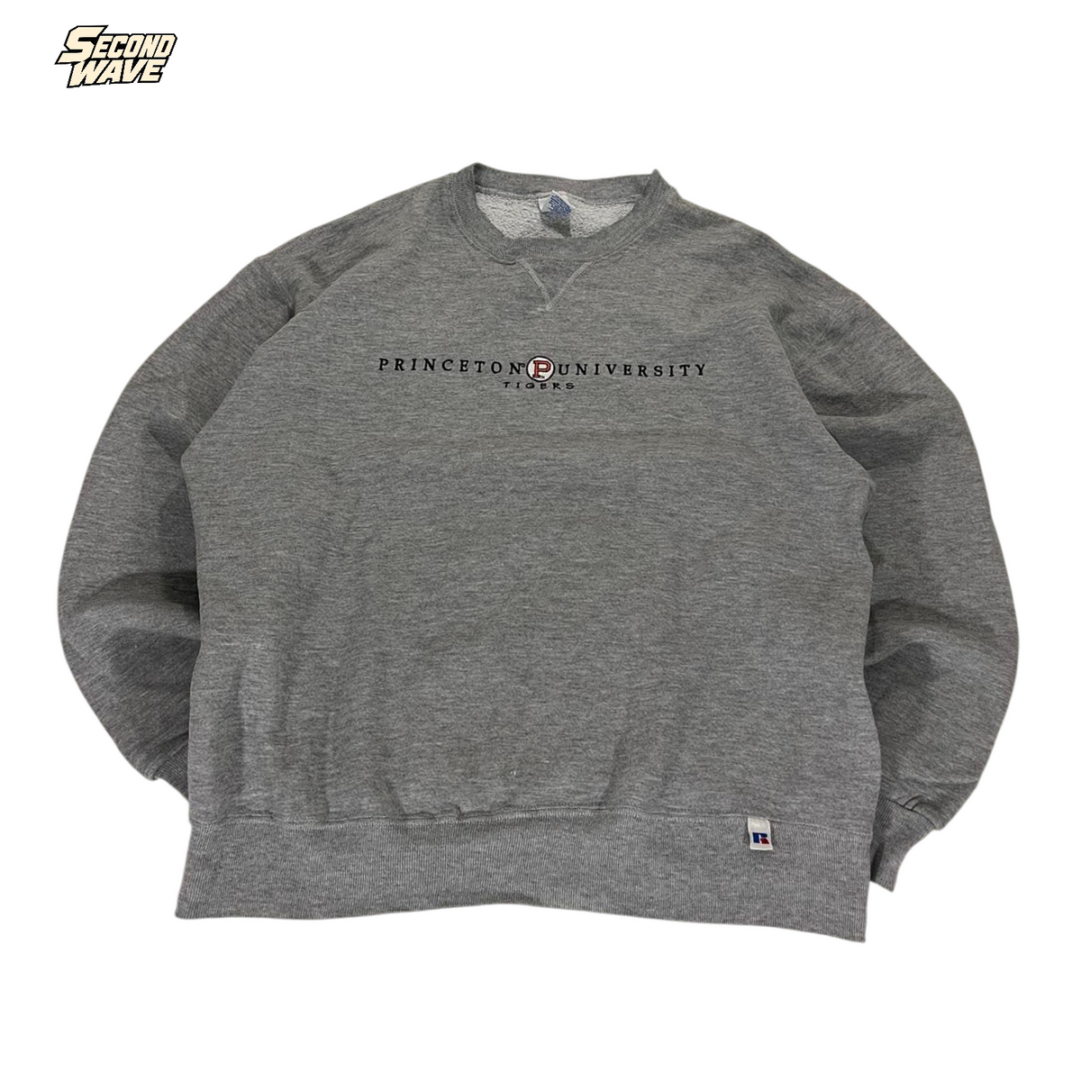 VINTAGE PRINCETON RUSSELL GREY CREWNECK (L)