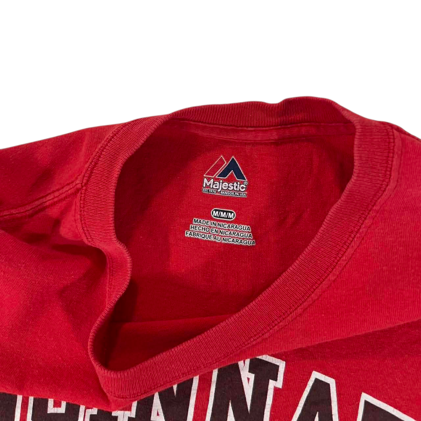 VINTAGE MAJESTIC ATHLETIC CINCINNATI REDS RED T-SHIRT (M)