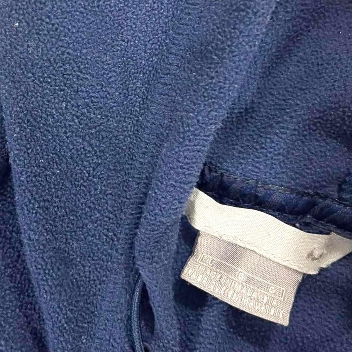 VINTAGE NIKE NAVY BLUE FLEECE HOODIE (L)