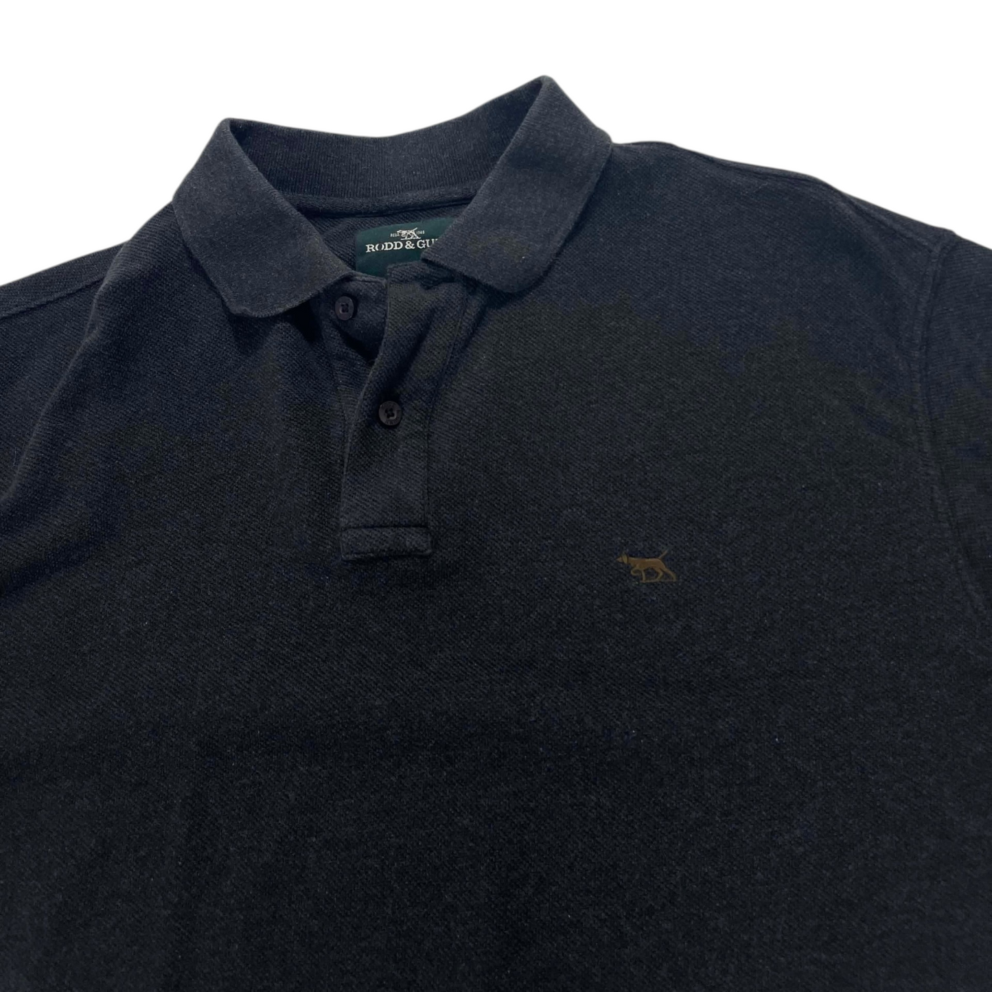 VINTAGE BLACK RODD & GUNN POLO SHIRT (L)