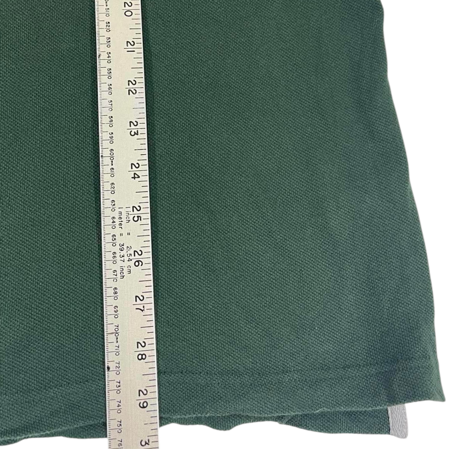 GUNN POLO GREEN LONG SLEEVE POLO SHIRT (L)