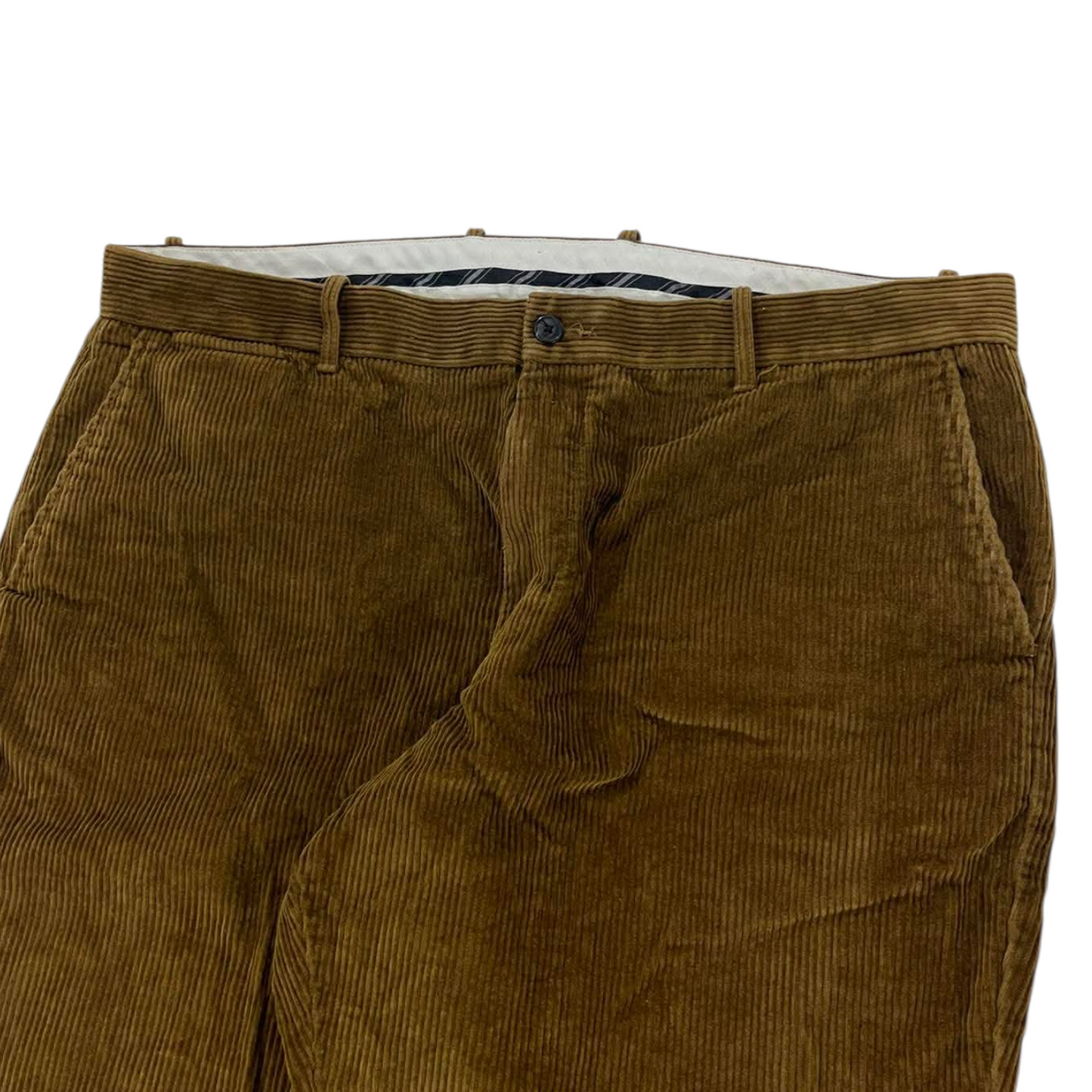 VINTAGE M&S BROWN CORDUROY TROUSERS (40)