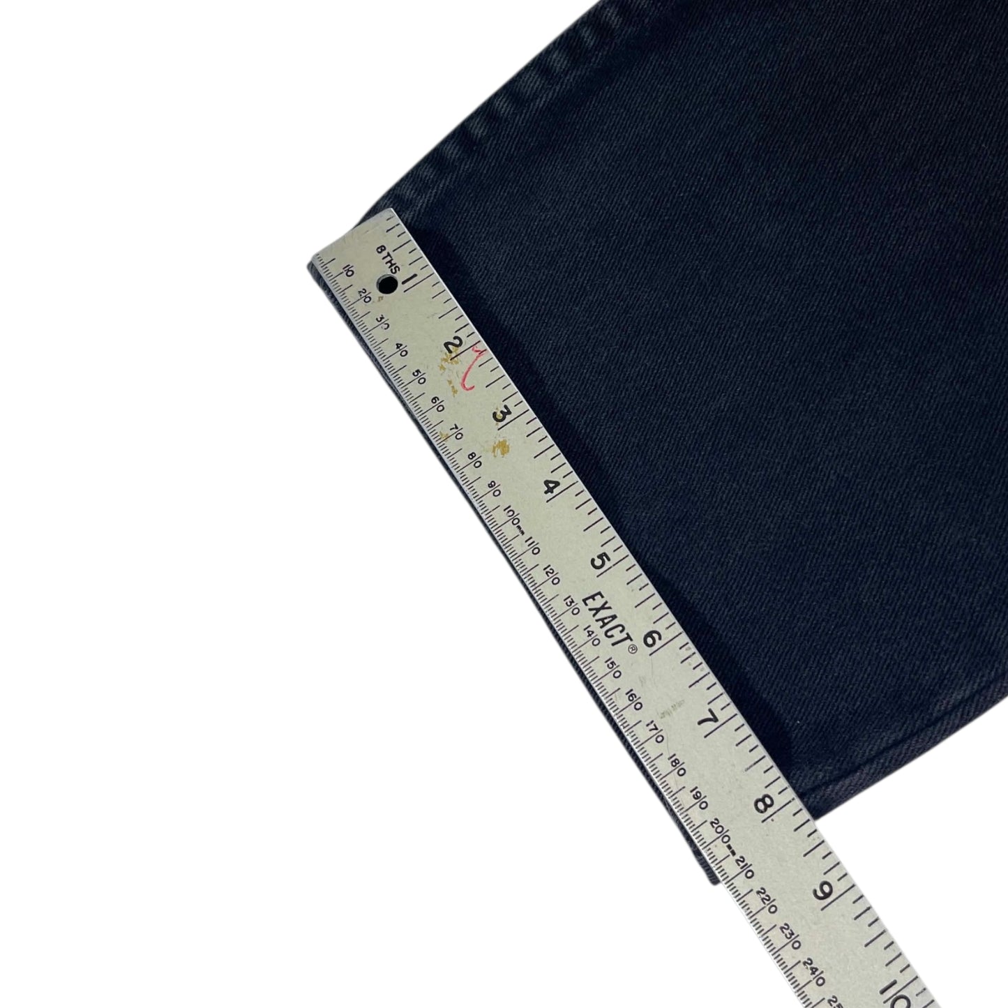 VINTAGE 100% BLACK DENIM WIDE LEG PANTS (32)