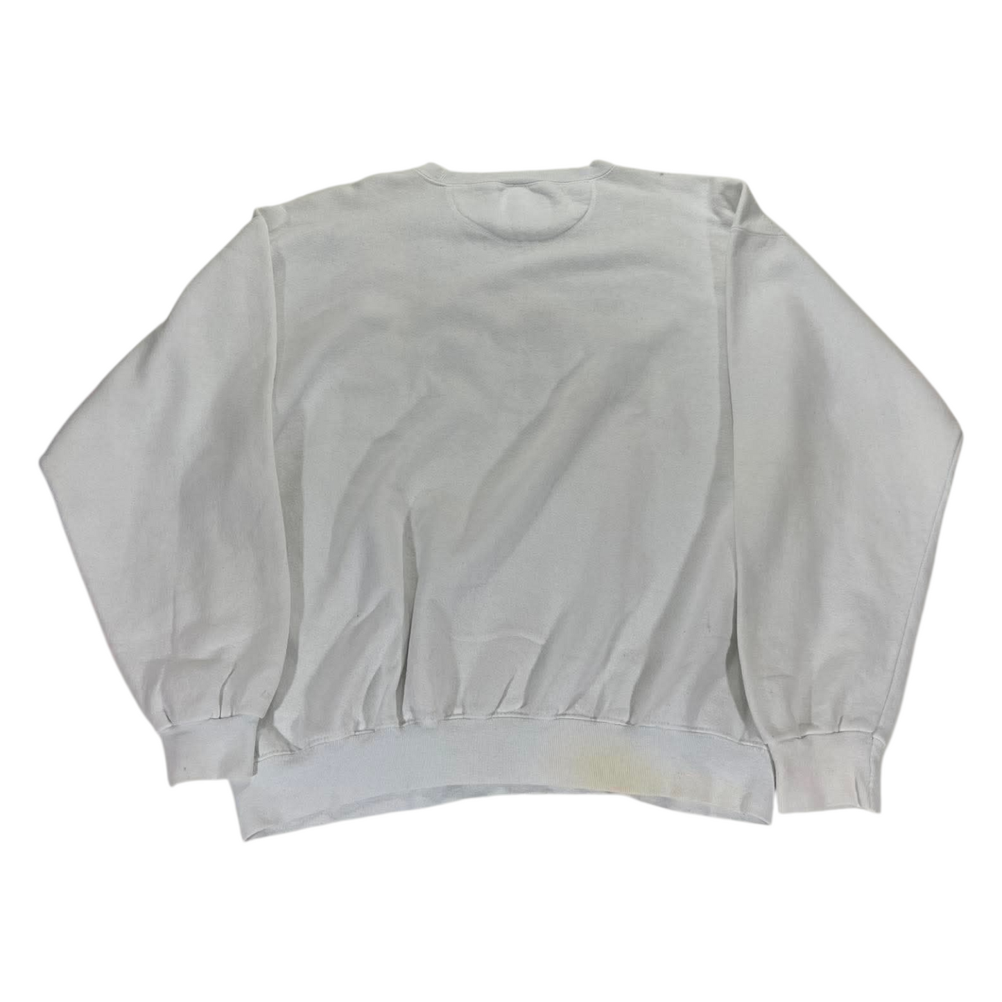 VINTAGE EMBROIDERED HARD ROCK CAFE OSAKA WHITE SWEATSHIRT (L)