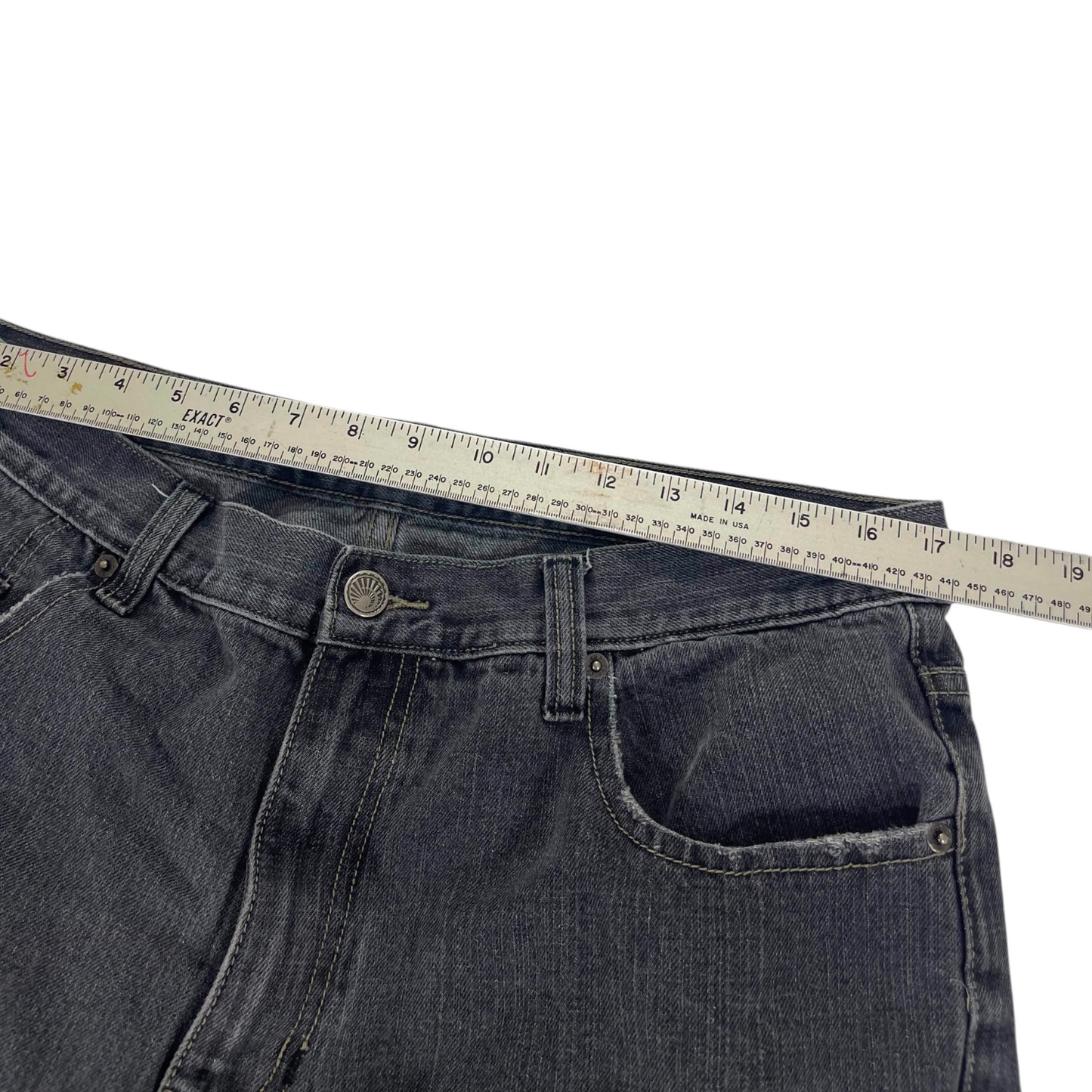 Y2K CHD BLACK DENIM JEANS (34)