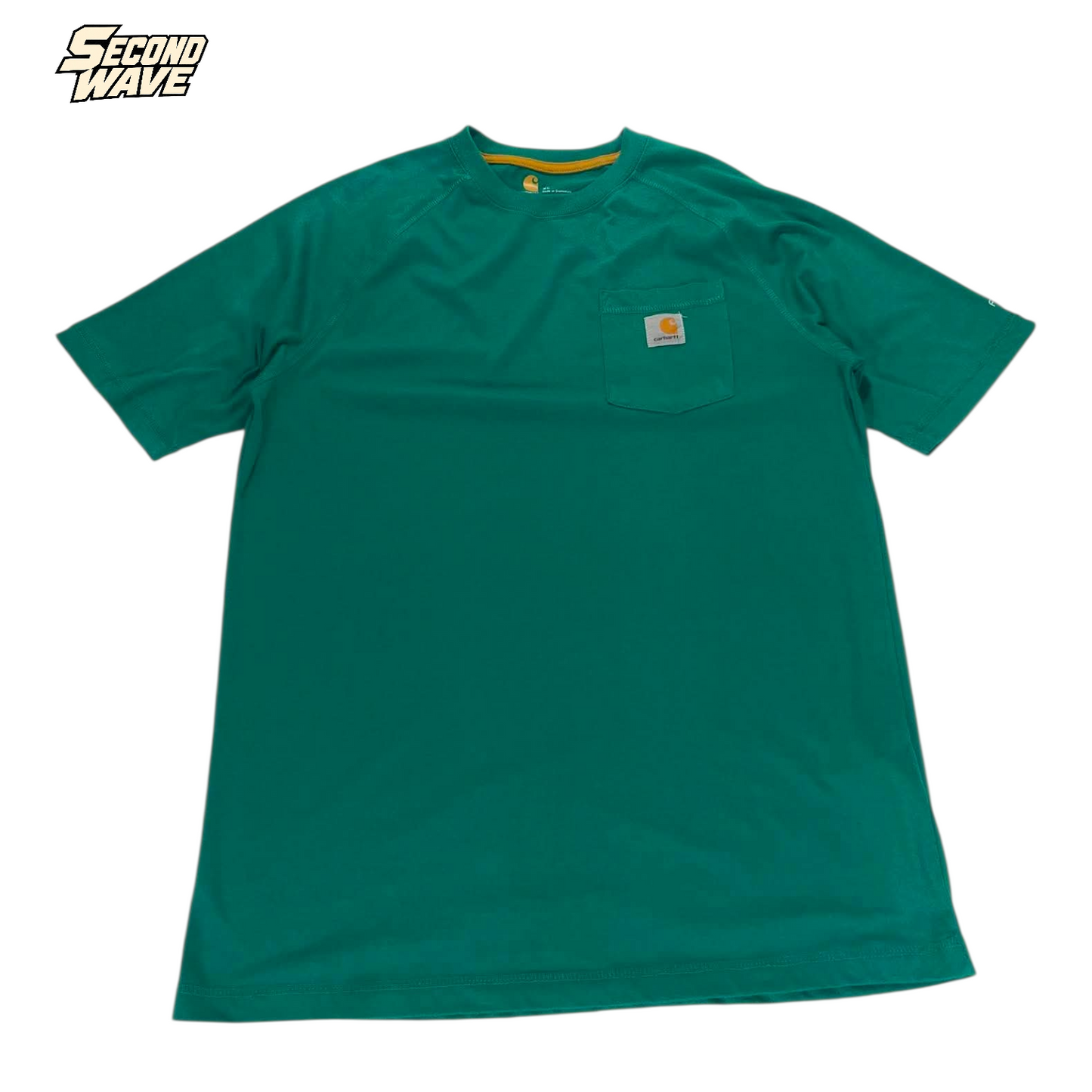 CARHARTT GREEN POCKET T-SHIRT (XL)