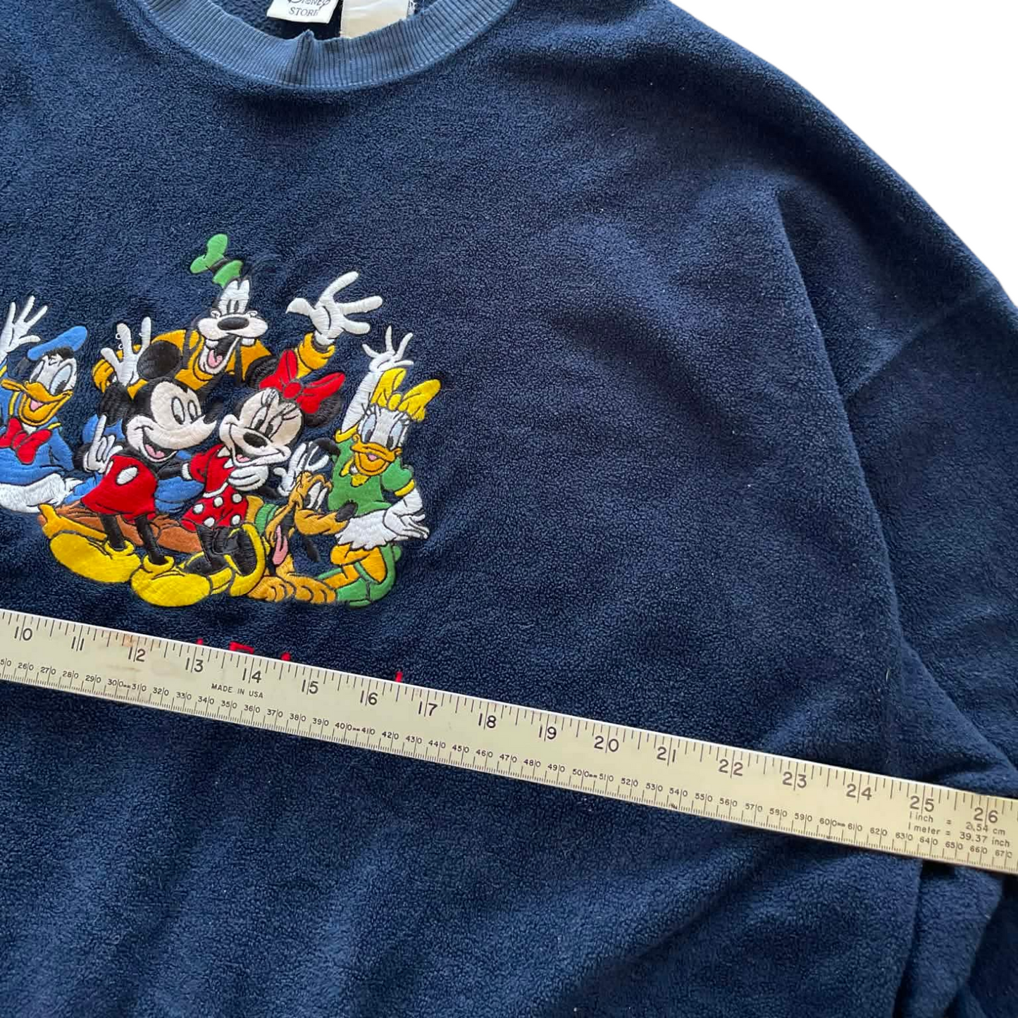 VINTAGE DISNEY MICKEY MOUSE NAVY BLUE SWEATSHIRT (L-XL)