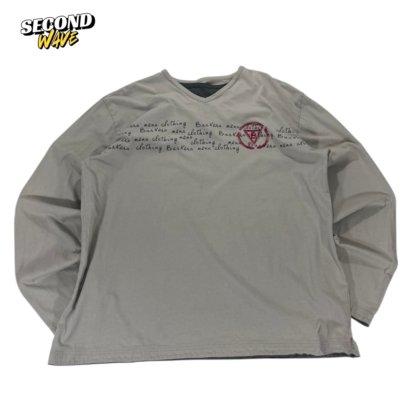 Y2K BARKERS LONG SLEEVE SHIRT WITH RED LOGO (XL-XXL)