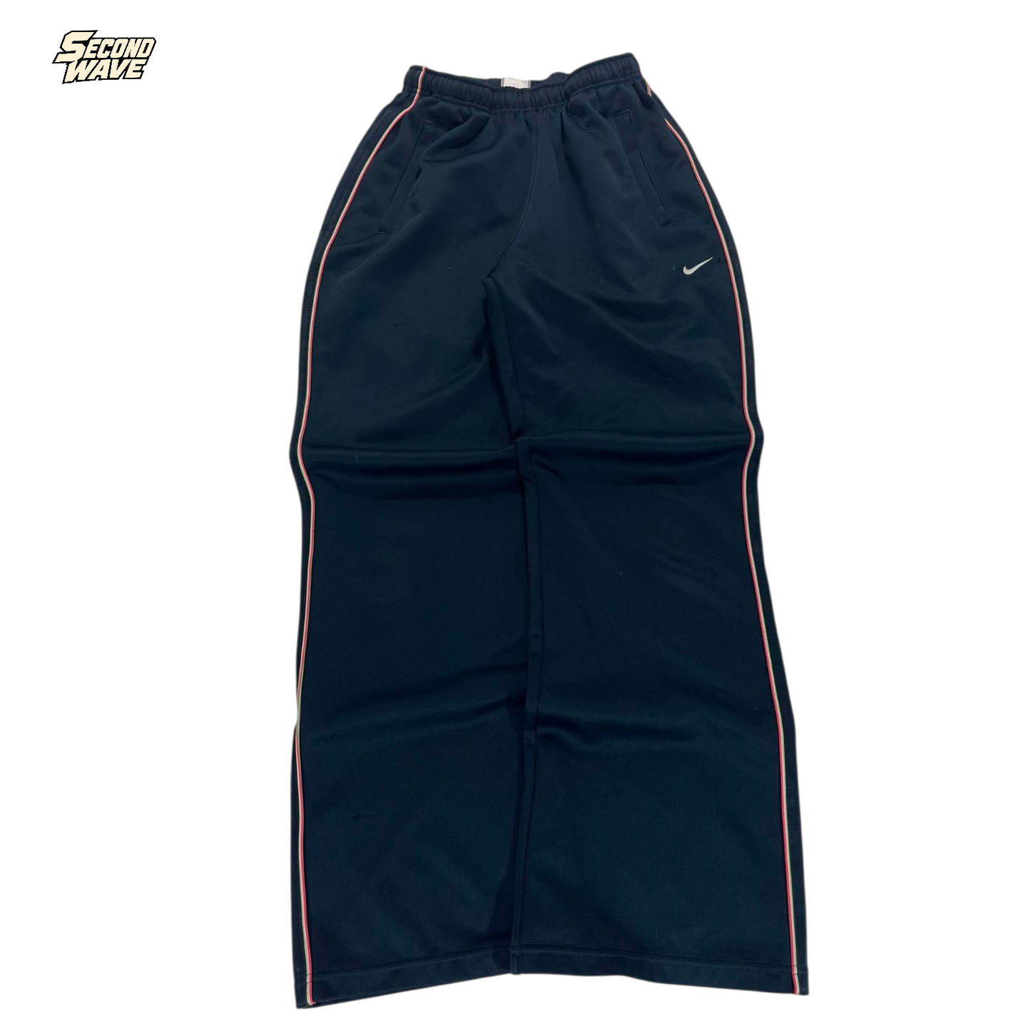 Y2K NIKE WITH SIDE HIT COLOUR TRACK PANTS (M) ⁶