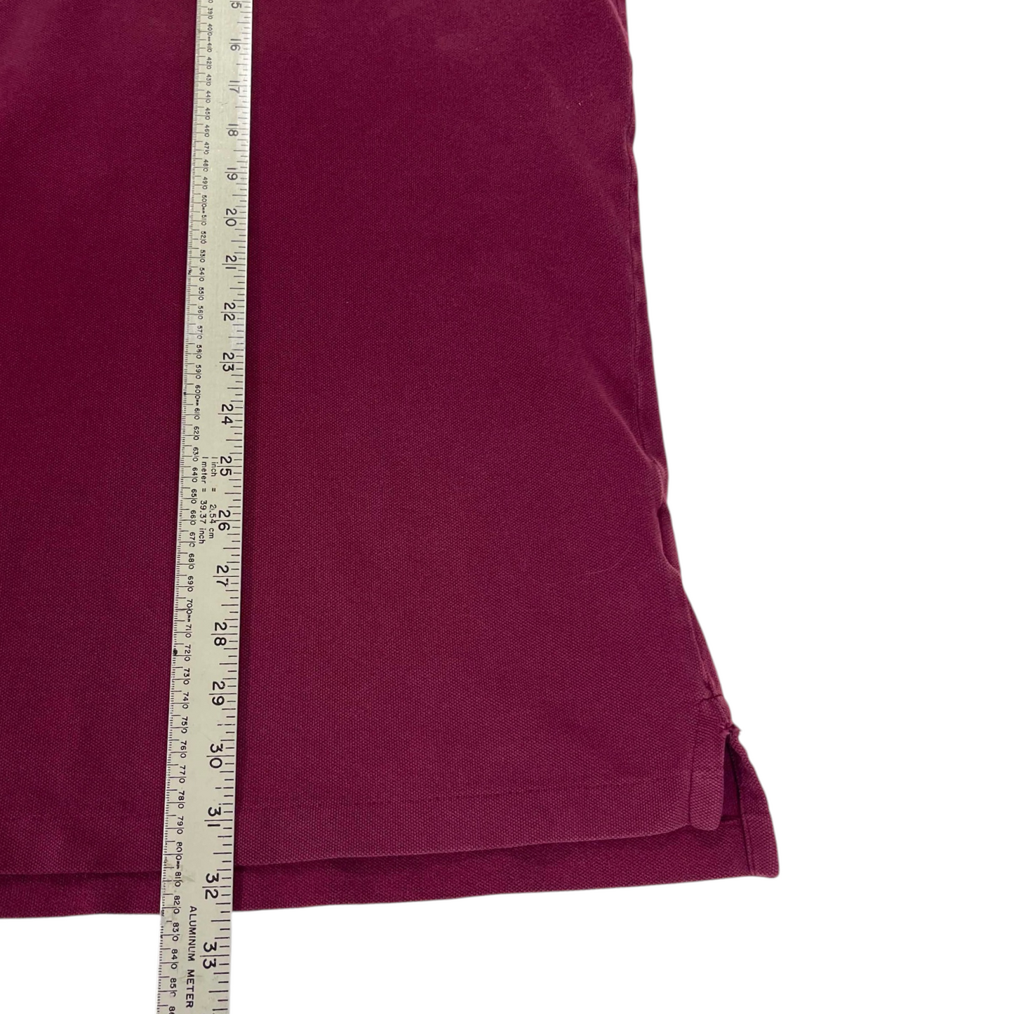 POLO RALPH LAUREN BURGUNDY POLO SHIRT (XL)