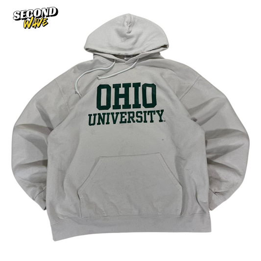 VINTAGE OHIO UNIVERSITY GREY HOODIE (L-XL)