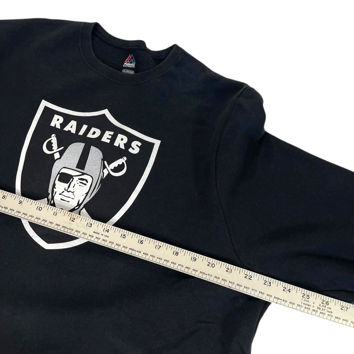 NFL OAKLAND RAIDERS BLACK CREWNECK (XL)