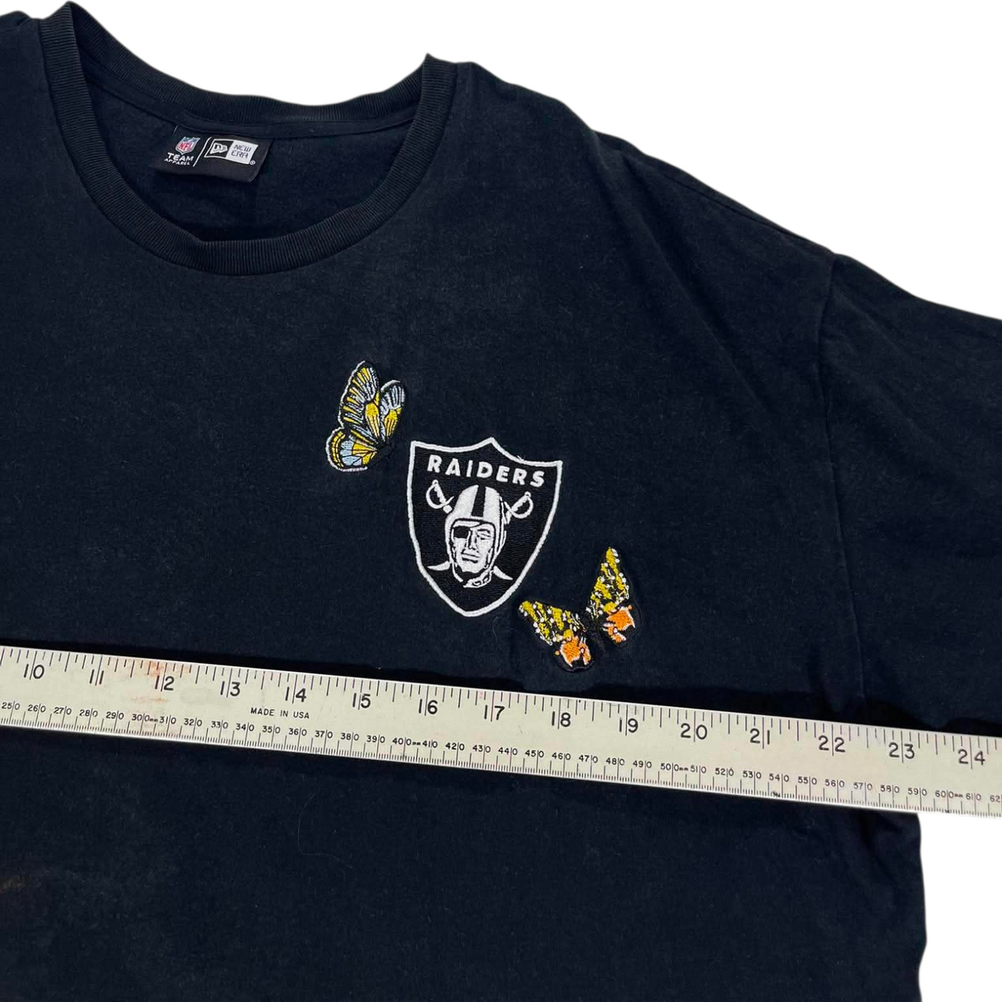OAKLAND RAIDERS BLACK COTTON T-SHIRT(L)