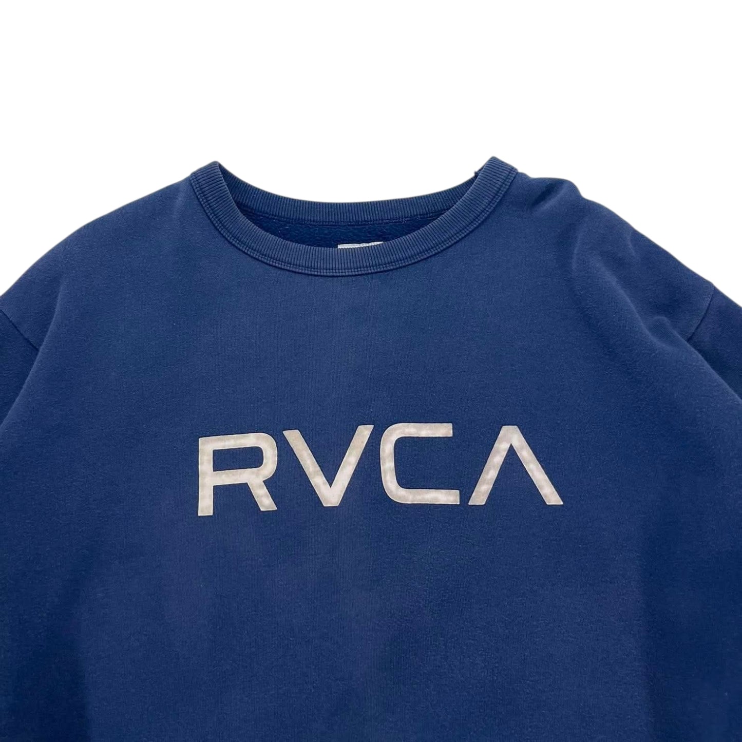 NAVY BLUE RVCA CREWNECK (S-M)