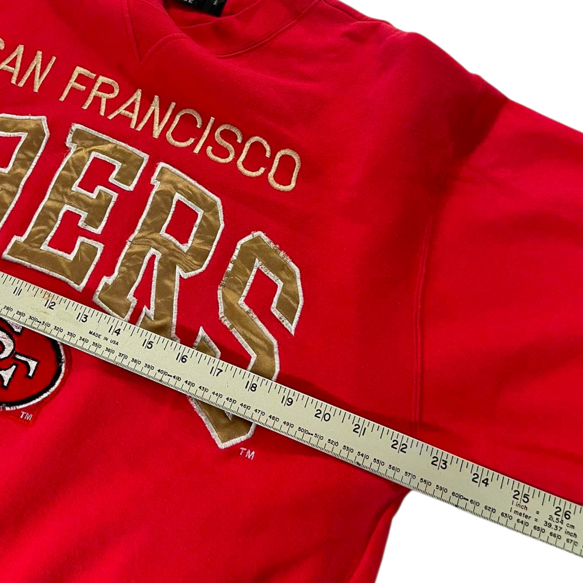 LOGO ATHLETIC 49ERS RED CREWNECK (L)