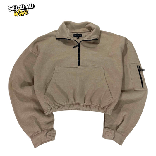 PRETTY LITTLE THING CROPPED QUARTER ZIP (S-M)