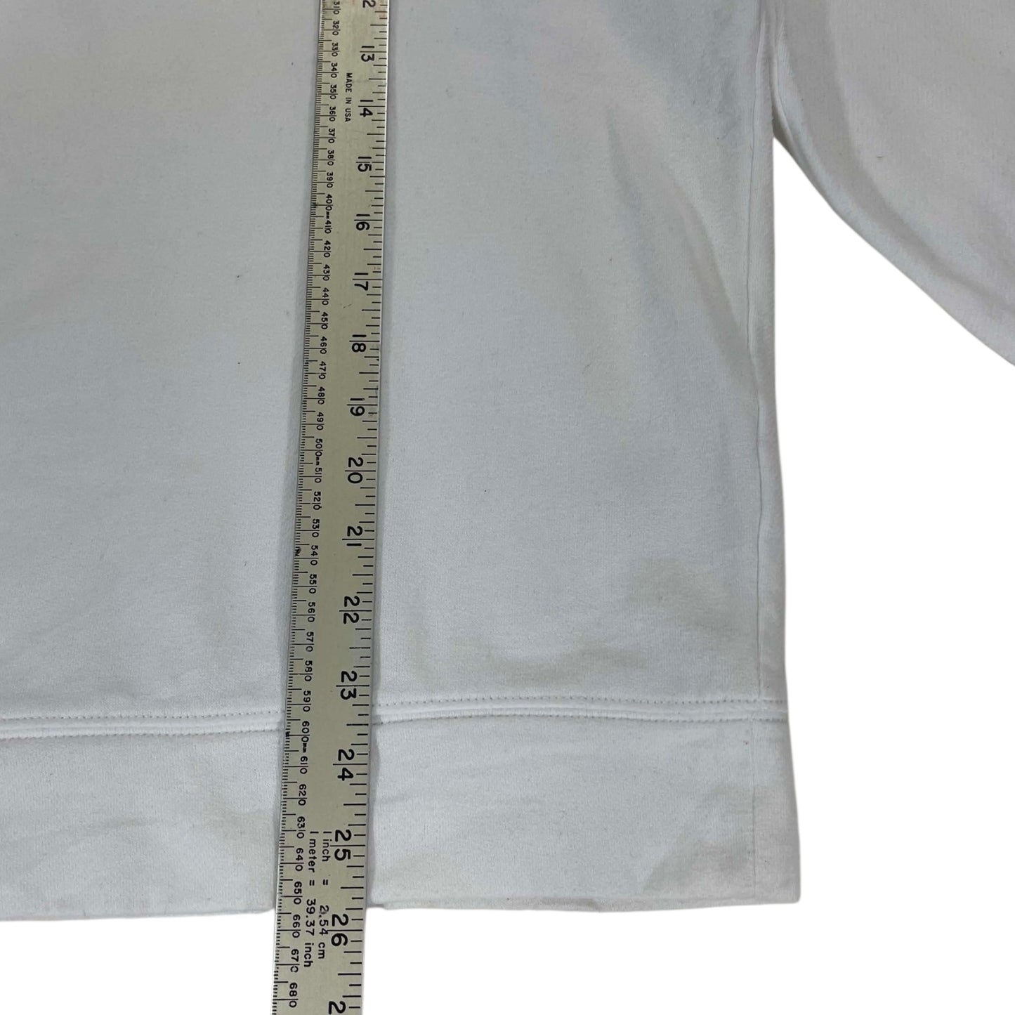 VINTAGE NAUTICA WHITE QUARTER ZIP (M)