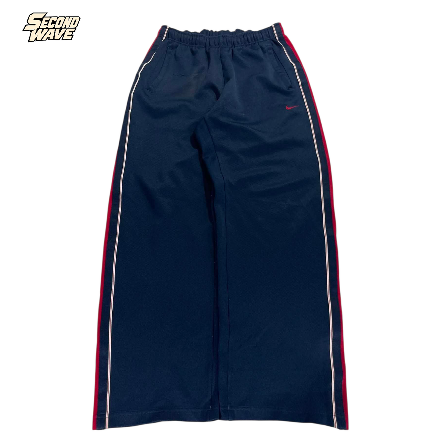 NIKE NAVY BLUE TRACK PANTS (L) ⁵
