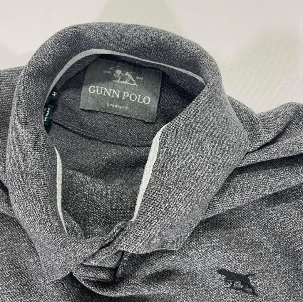 GUNN POLO GREY POLO SHIRT (M)