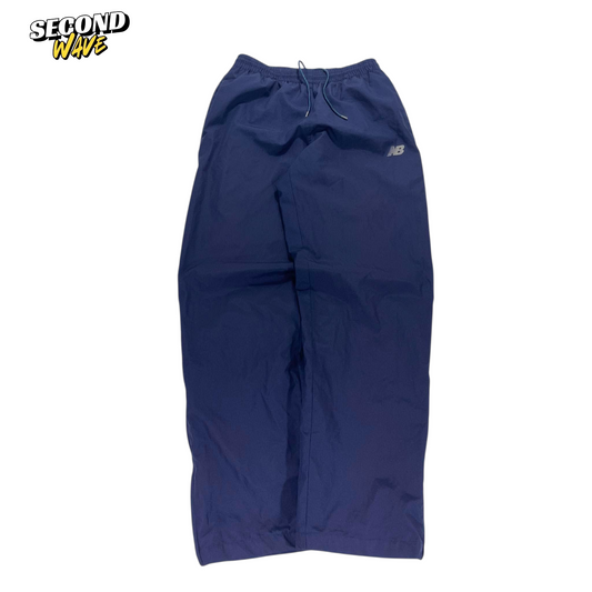NAVY BLUE NEW BALANCE TRACK PANTS (S)