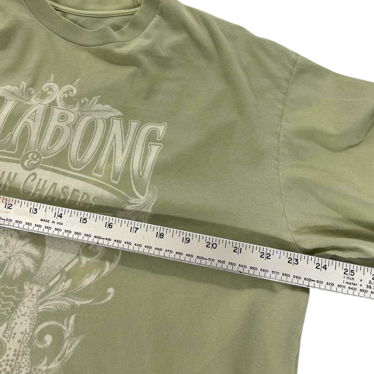 BILLABONG GREEN LONG SLEEVE (10 / XL)