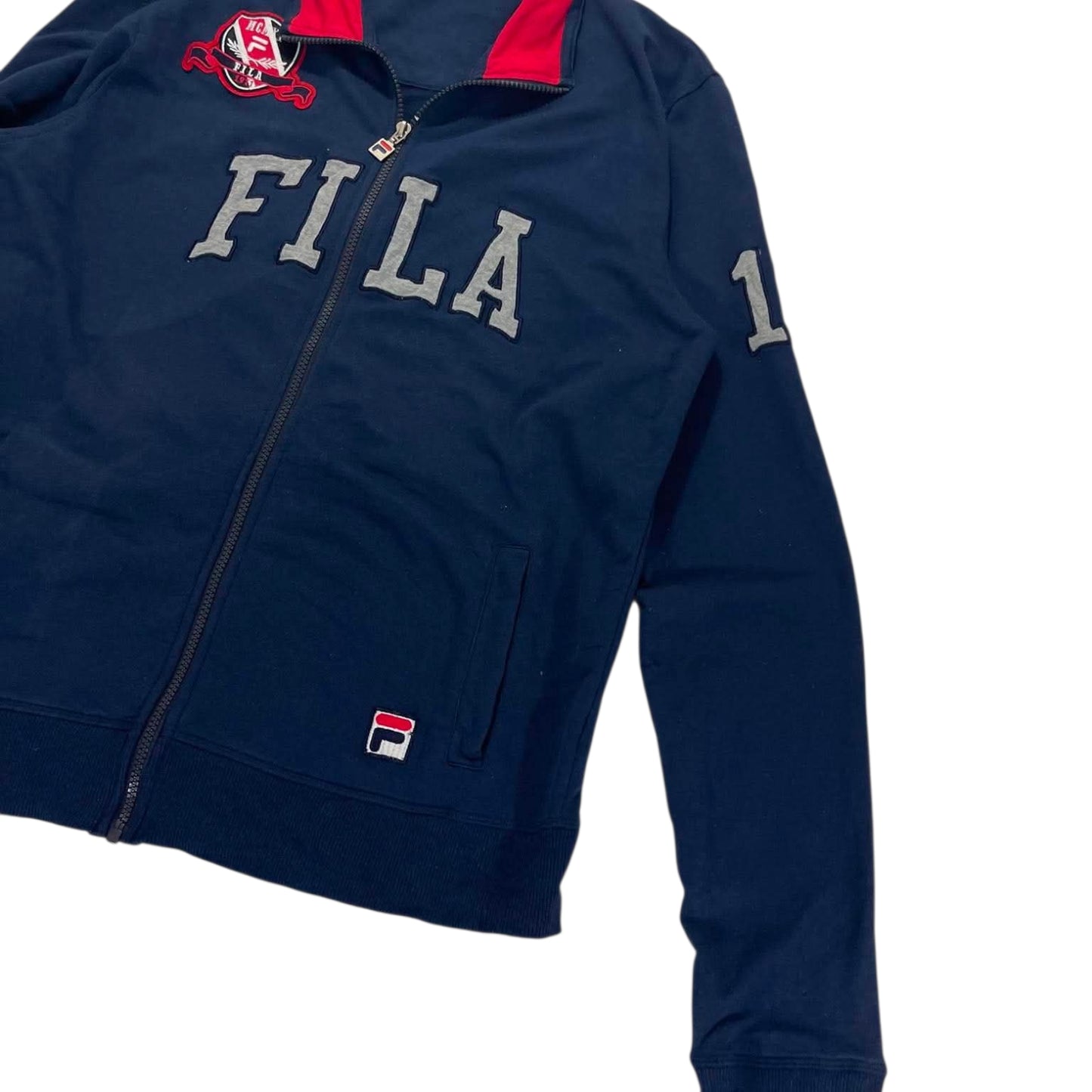 FILA NAVY BLUE ZIP UP JACKET (L)