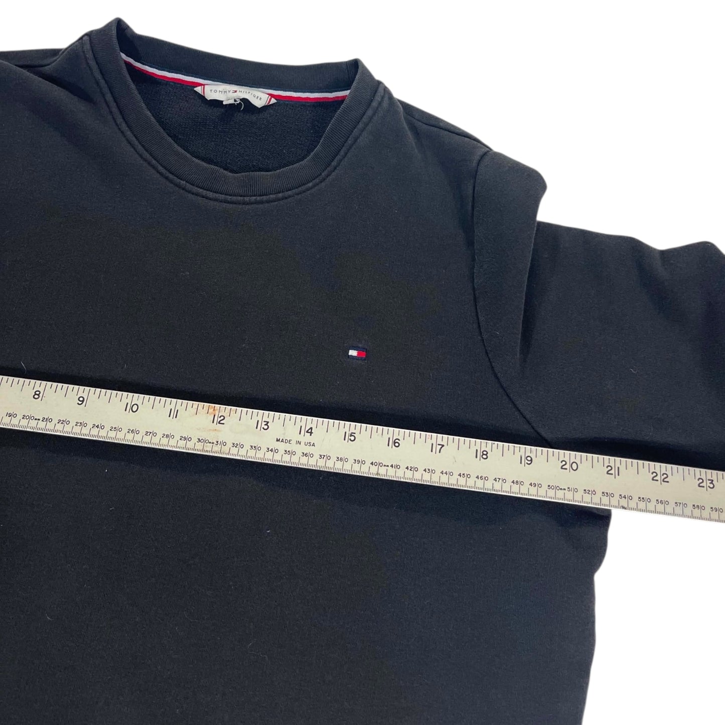 TOMMY HILFIGER BLACK CREWNECK (L)