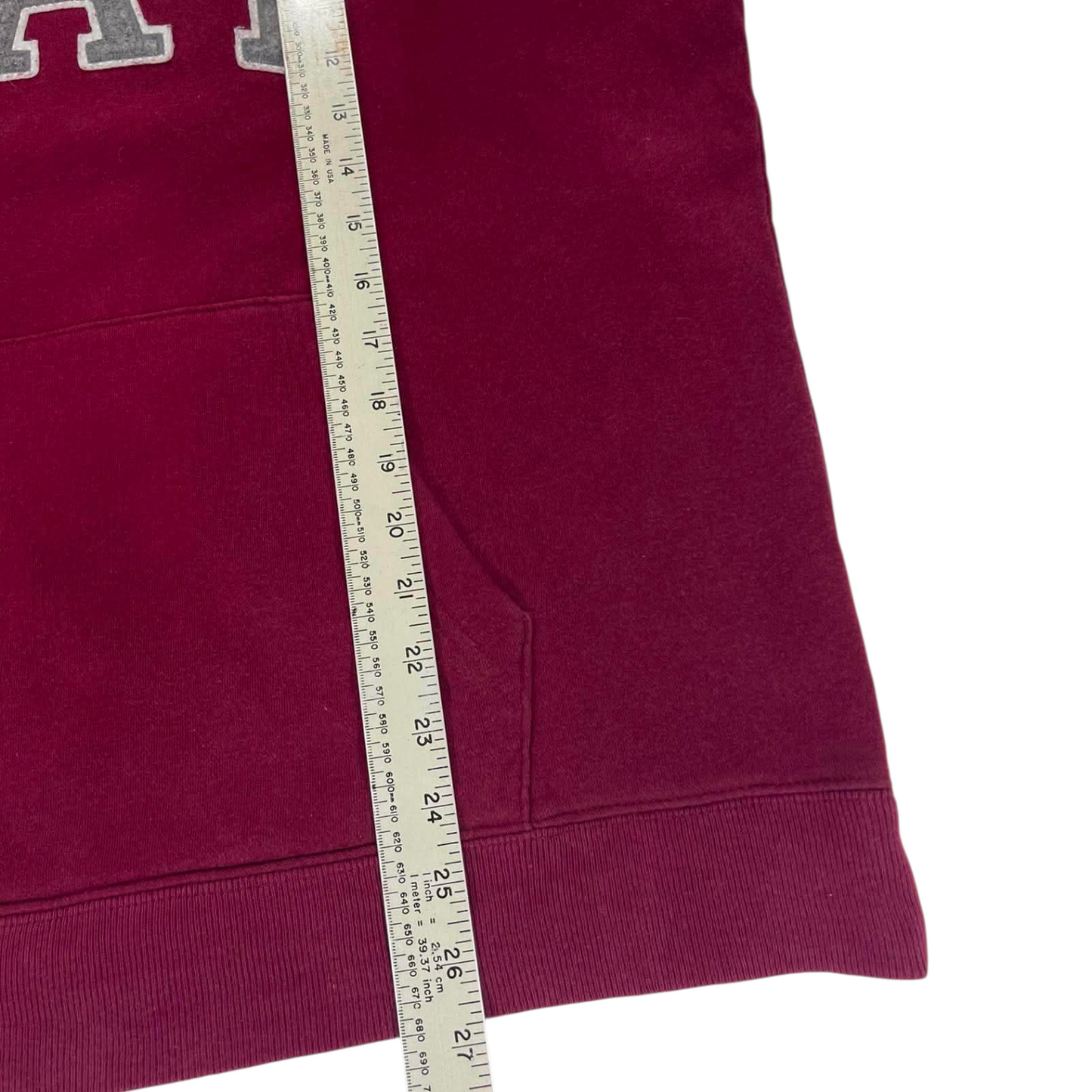 VINTAGE EMBROIDERED GAP BURGUNDY HOODIE (L)