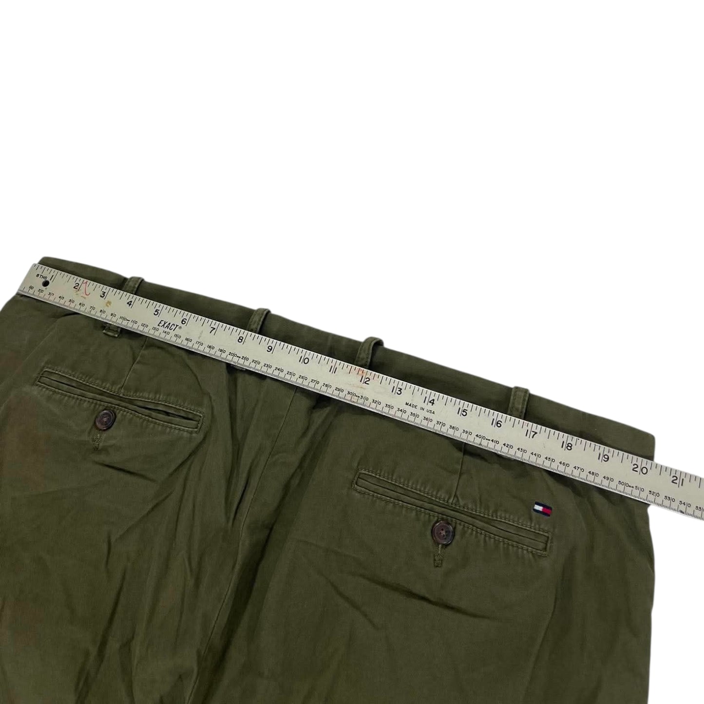 TOMMY HILFIGER GREEN CHINO PANTS (40)