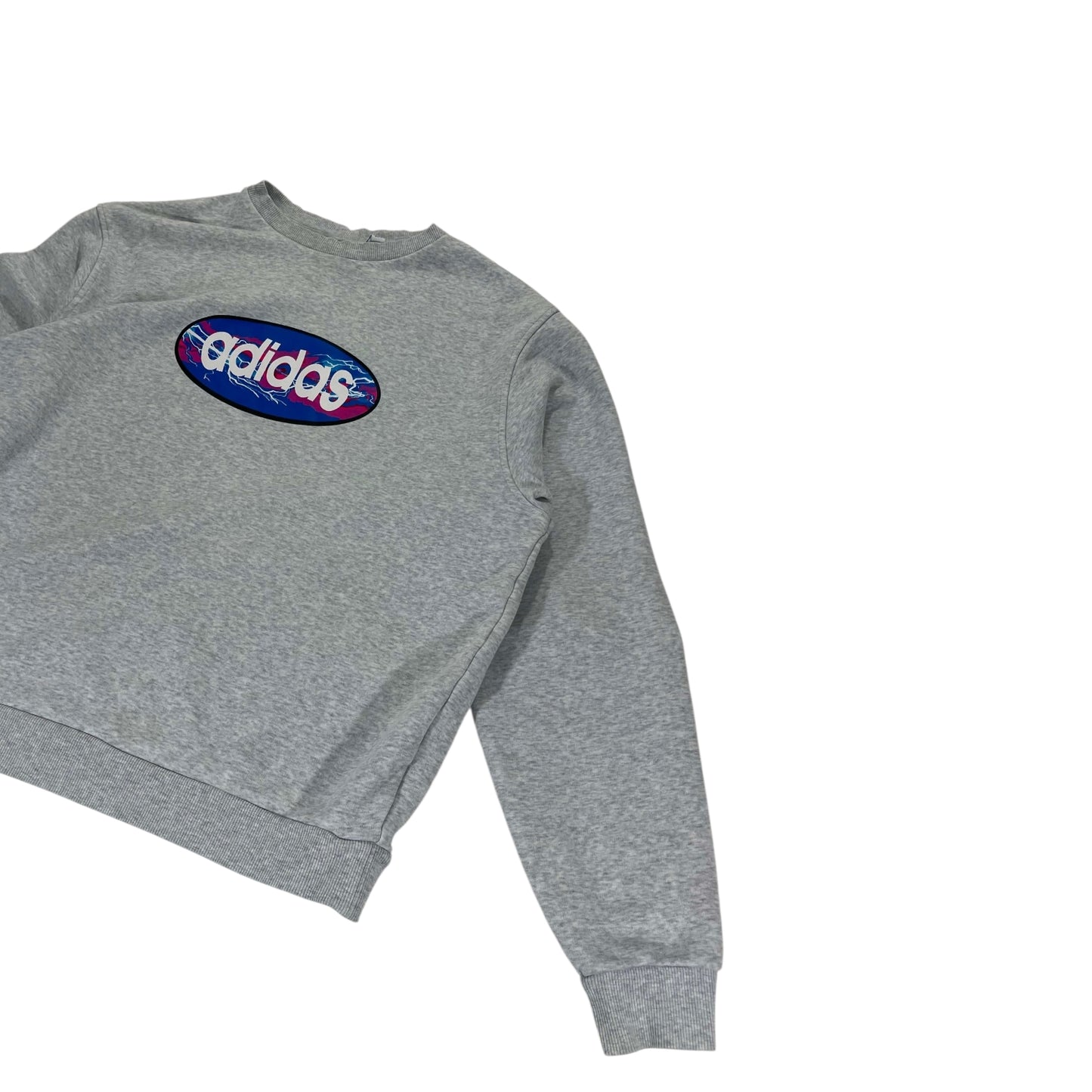 ADIDAS GRAY CREWNECK SWEATSHIRT (L)