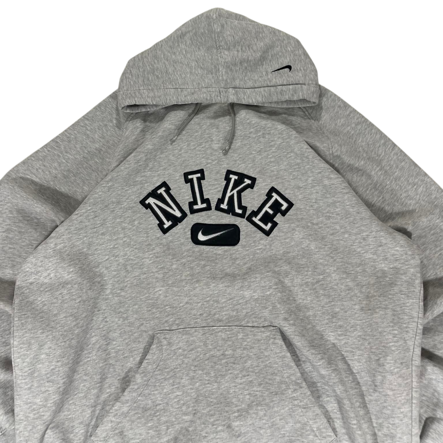VINTAGE SPELLOUT NIKE GREY HOODIE (XXL)