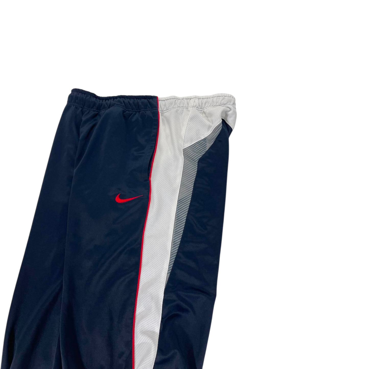 Y2K NIKE NAVY/WHITE TRACK PANTS (L) ²