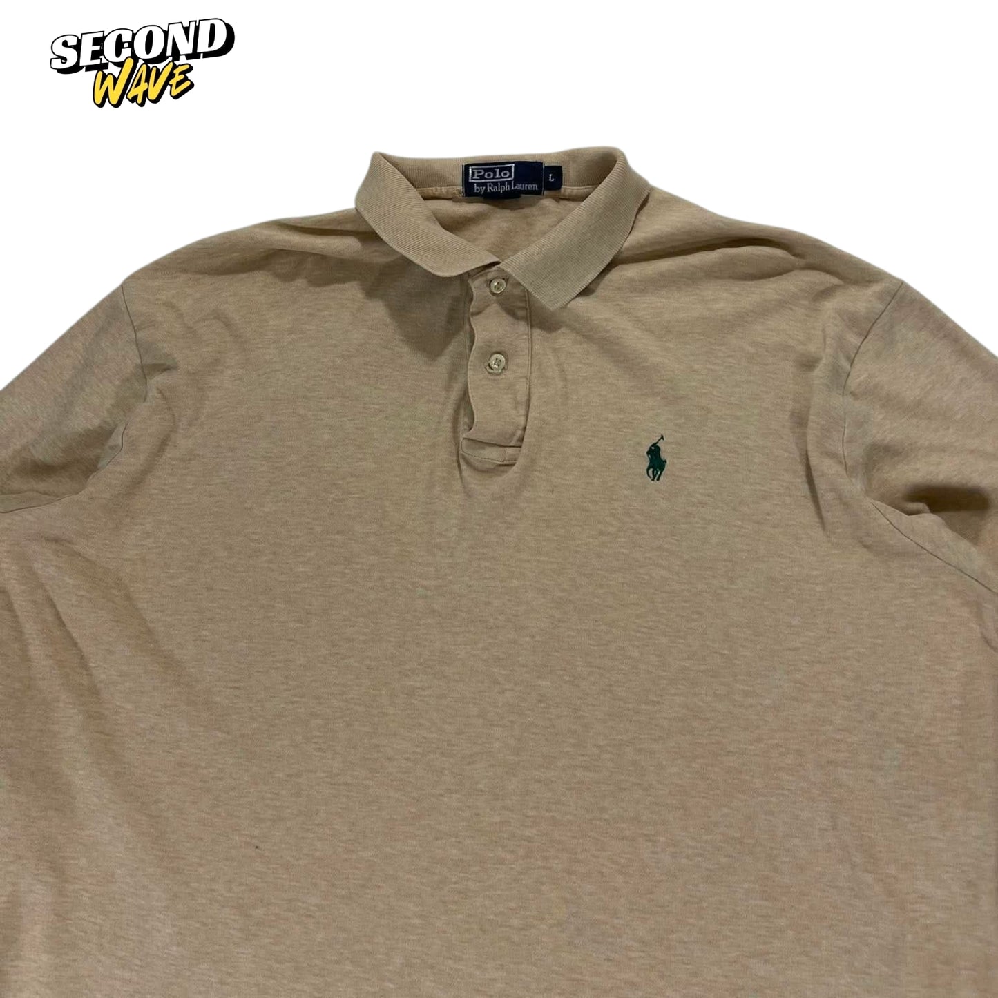 VINTAGE RALPH LAUREN TAN LONGSLEEVE (L)