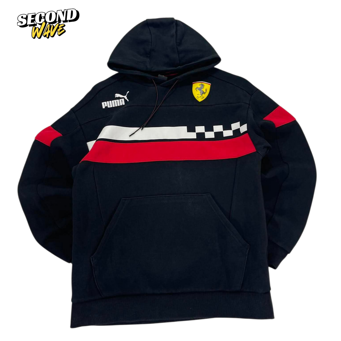 PUMA X FERRARI BLACK HOODIE (M)