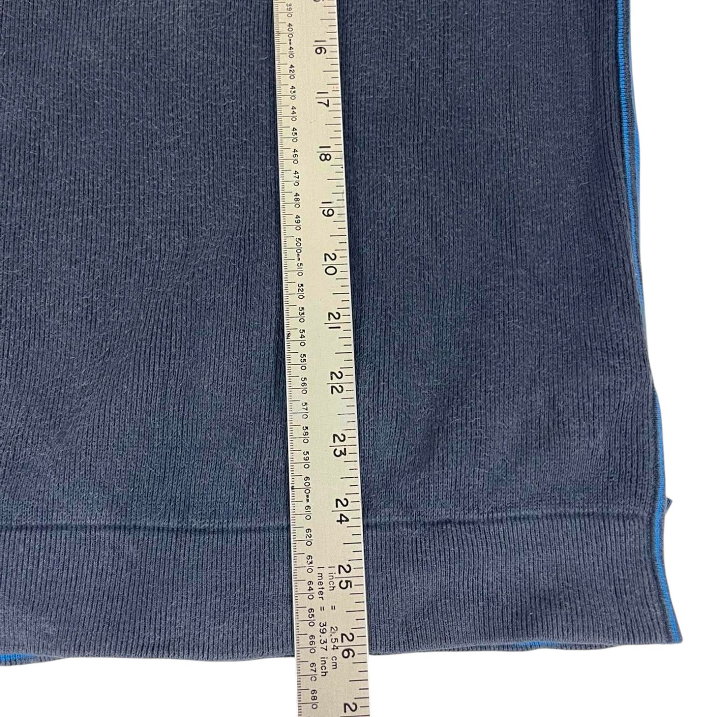 VINTAGE BLUESTONE X MARK SPENCER NAVY BLUE V-NECK SWEATER (L)
