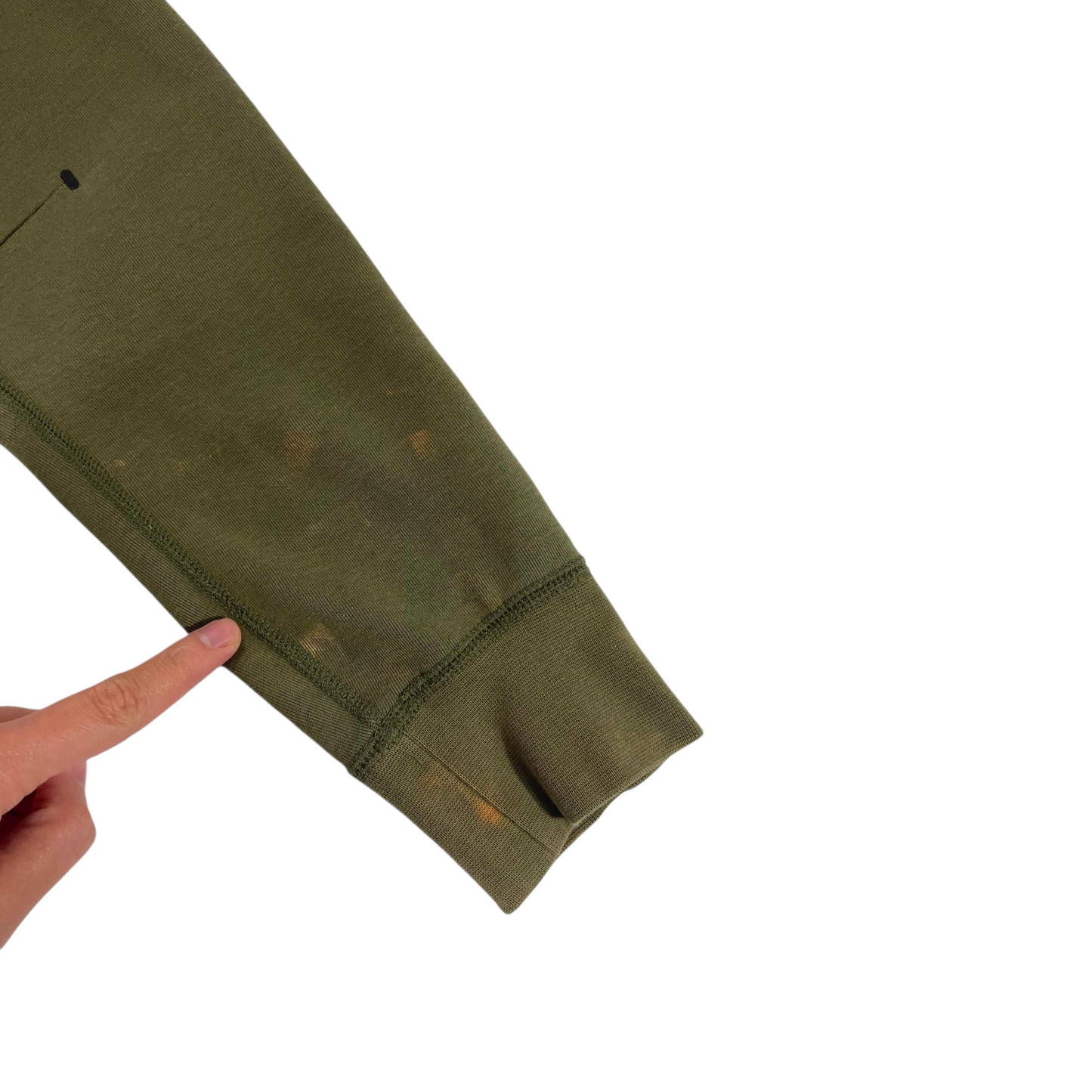 NIKE OLIVE TECH FLEECE HOODIE (XS)