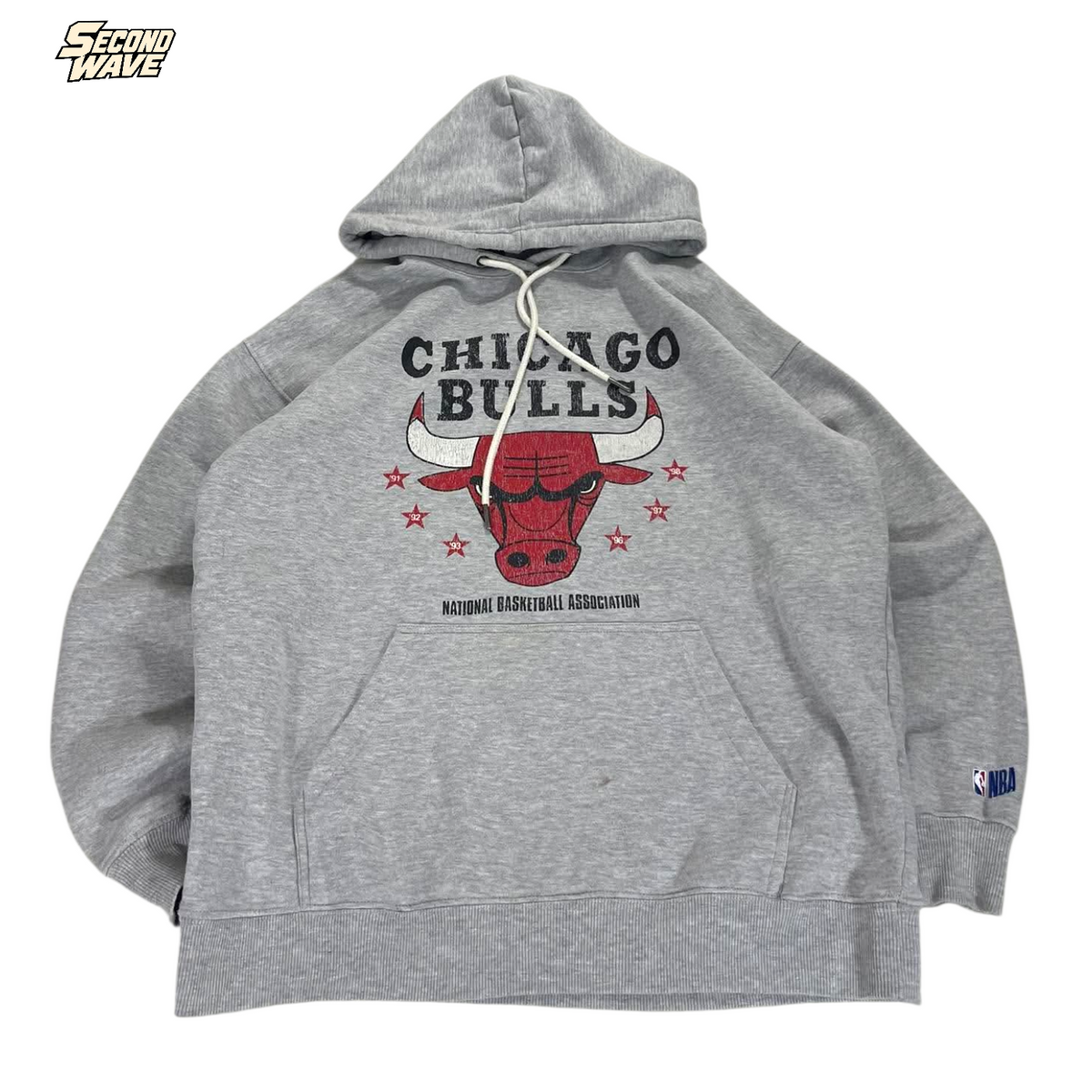 NBA CHICAGO BULLS GRAY HOODIE (M)