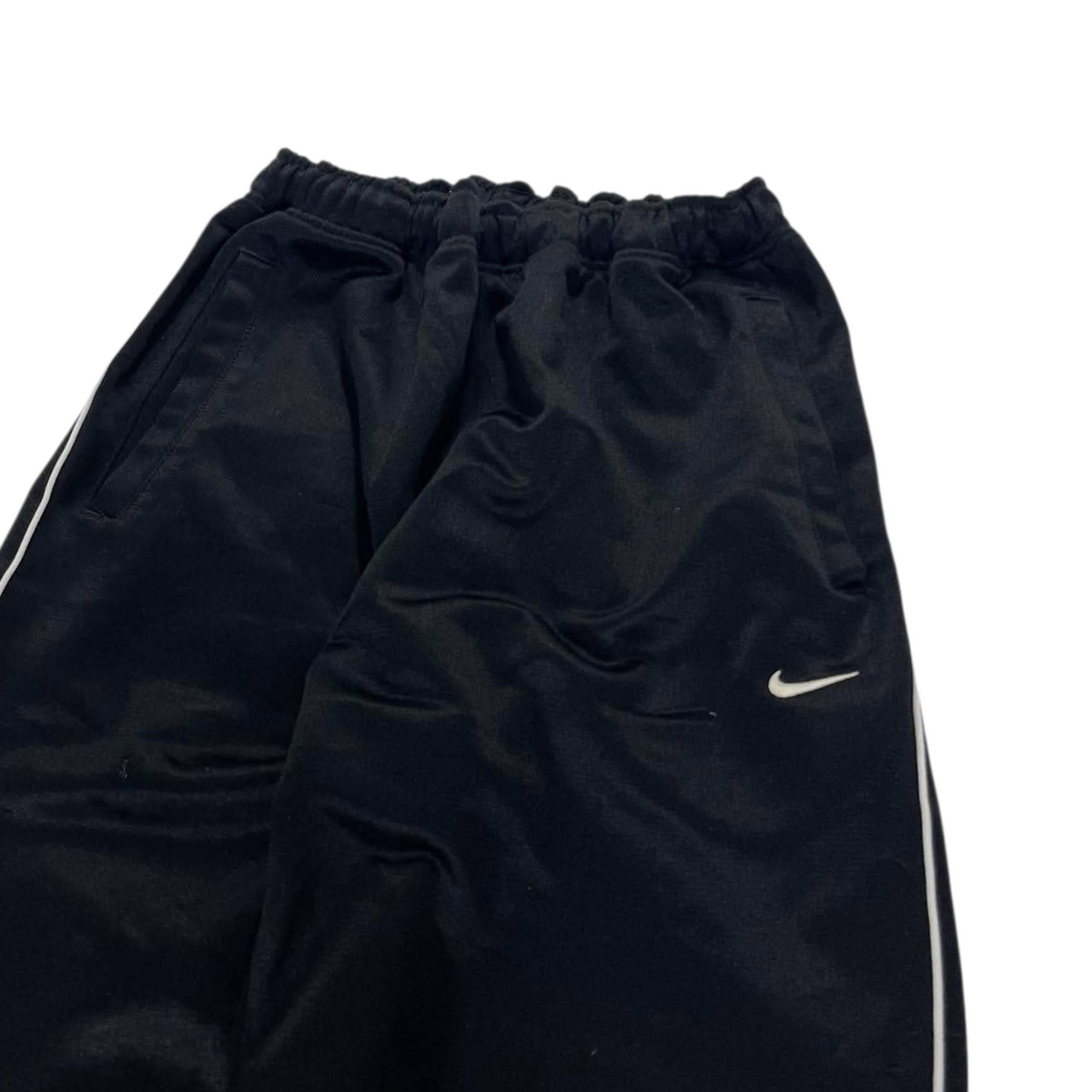 Y2K NIKE BLACK/WHITE TRACK PANTS¹² (S - M)