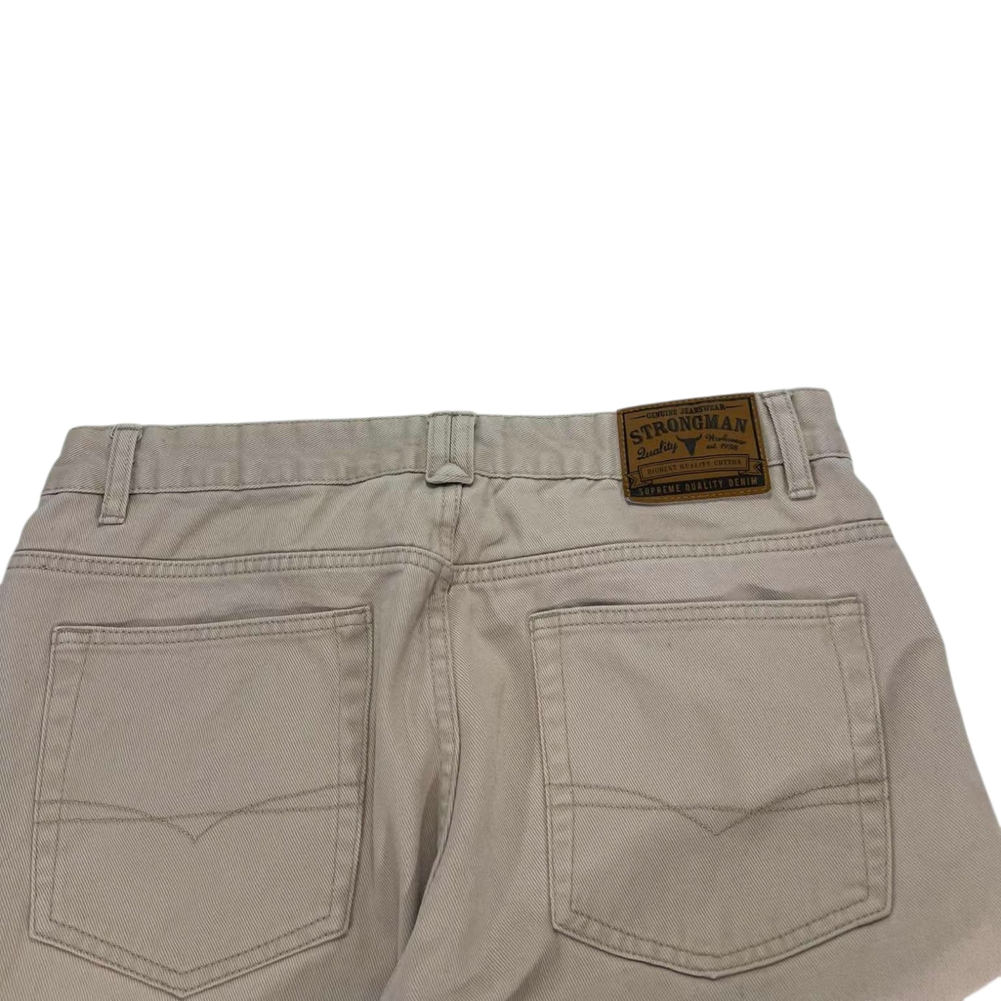 STRONGMAN TAN WIDE LEG TROUSETS (34)